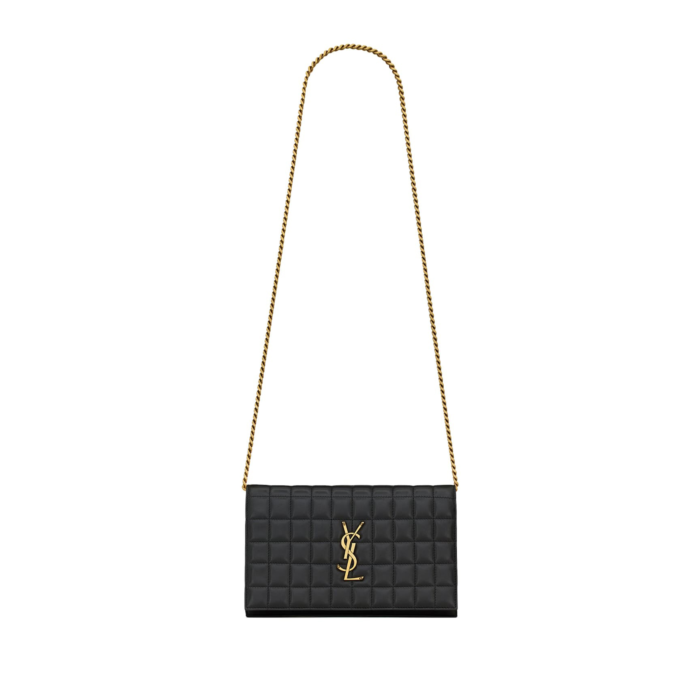 YSL LAMBSKIN CASSANDRE CHAIN WALLET 743346AABVP1000 (23*14*3cm)